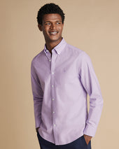 Stretch Washed Oxford Shirt Lilac