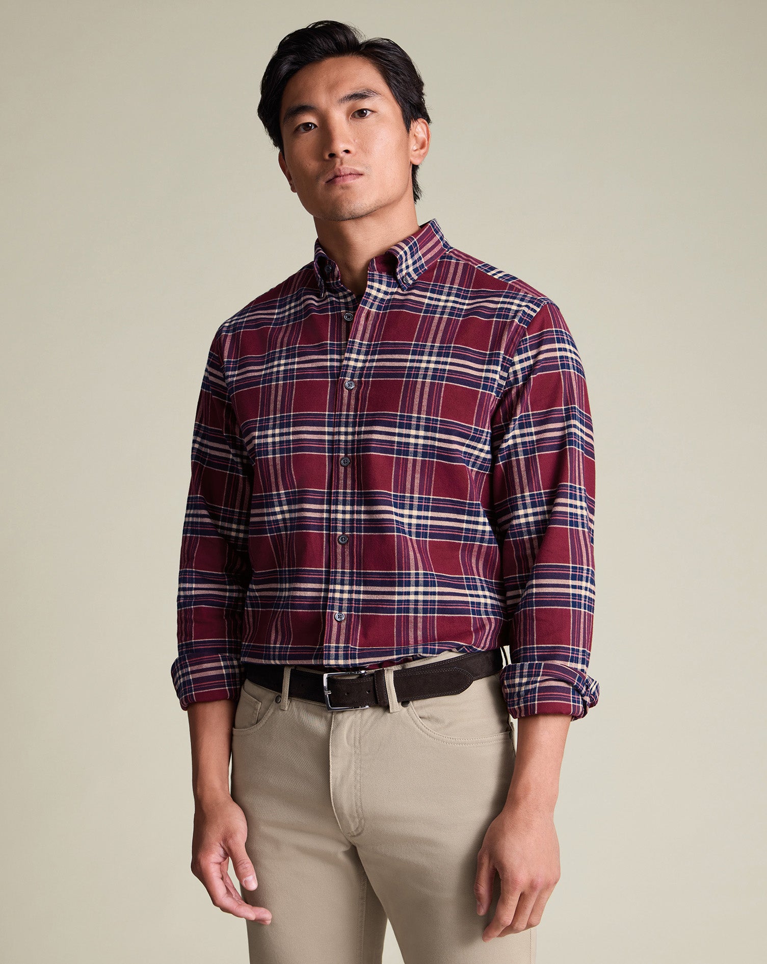 Brushed Flannel Check Shirt