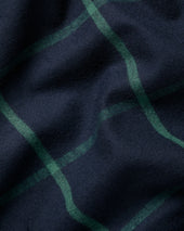 Brushed Flannel Check Shirt Green