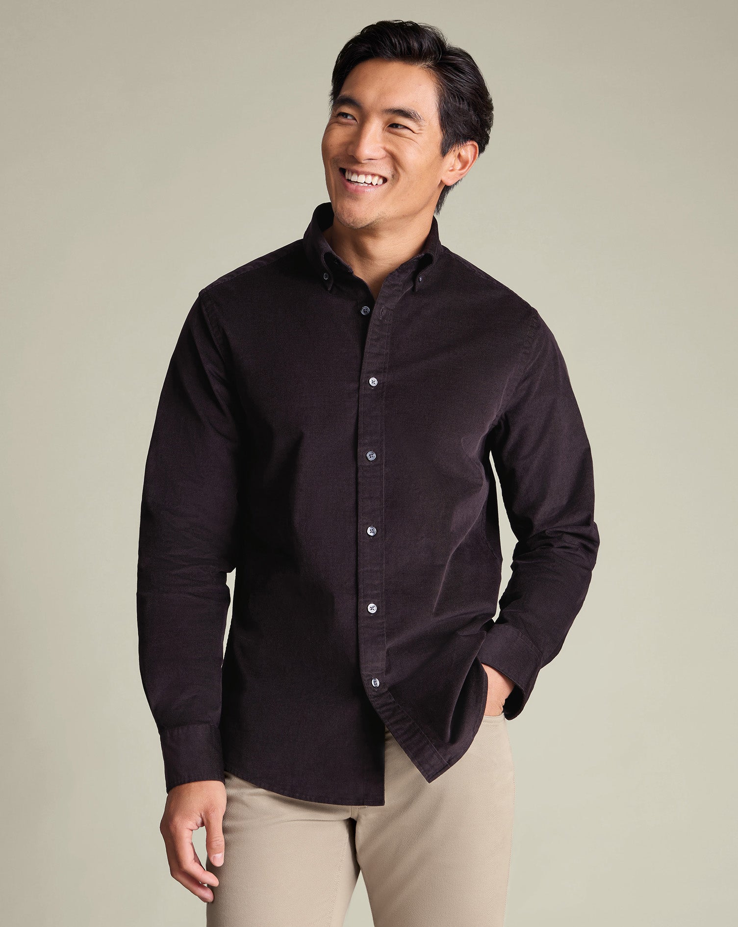 Corduroy Shirt Brown