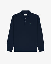 Long Sleeve Crest Piqu Polo