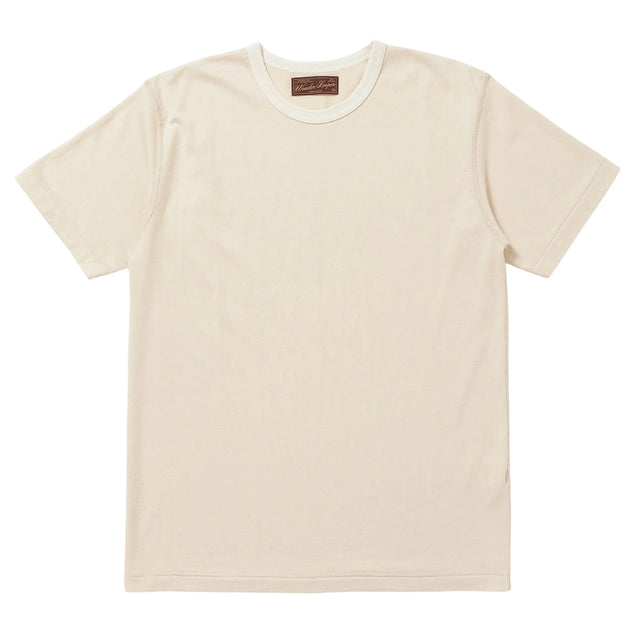 Crewneck T-shirt - Ultimate Pima Tsuriami - Ecru