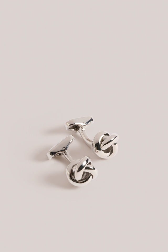 Knot Cufflinks - Palladium