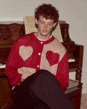 Lamé Hearts Cardigan