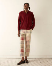 Solid Cycling Polo Maroon