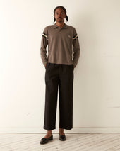 Duotone Stripe Cycling Polo Grey