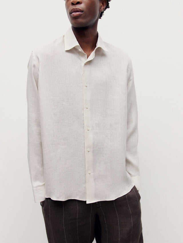 Bone Linen Richmond Shirt