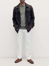 Suede Safari Jacket
