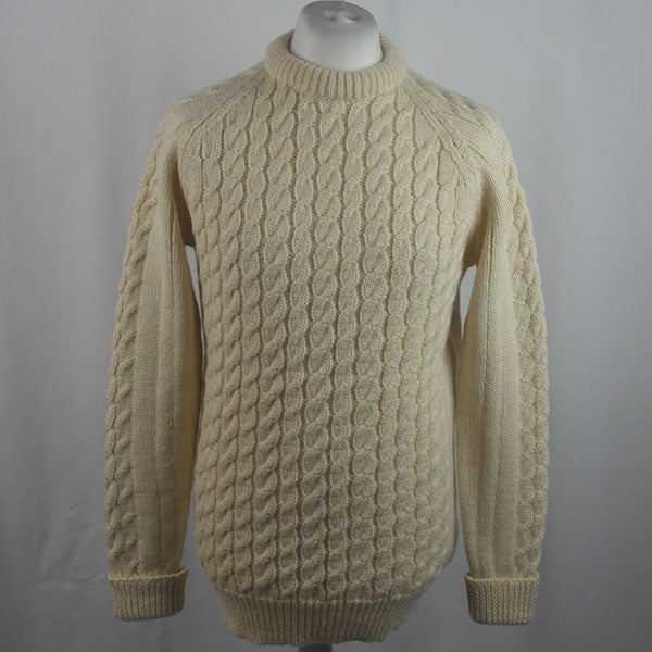 Inverallan Cabled Sweater - 100% Pure New Wool