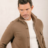 Knitted Shirt Jacket In