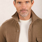 Knitted Shirt Jacket In
