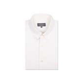 Button Down Collar Shirt in Cream Flannel