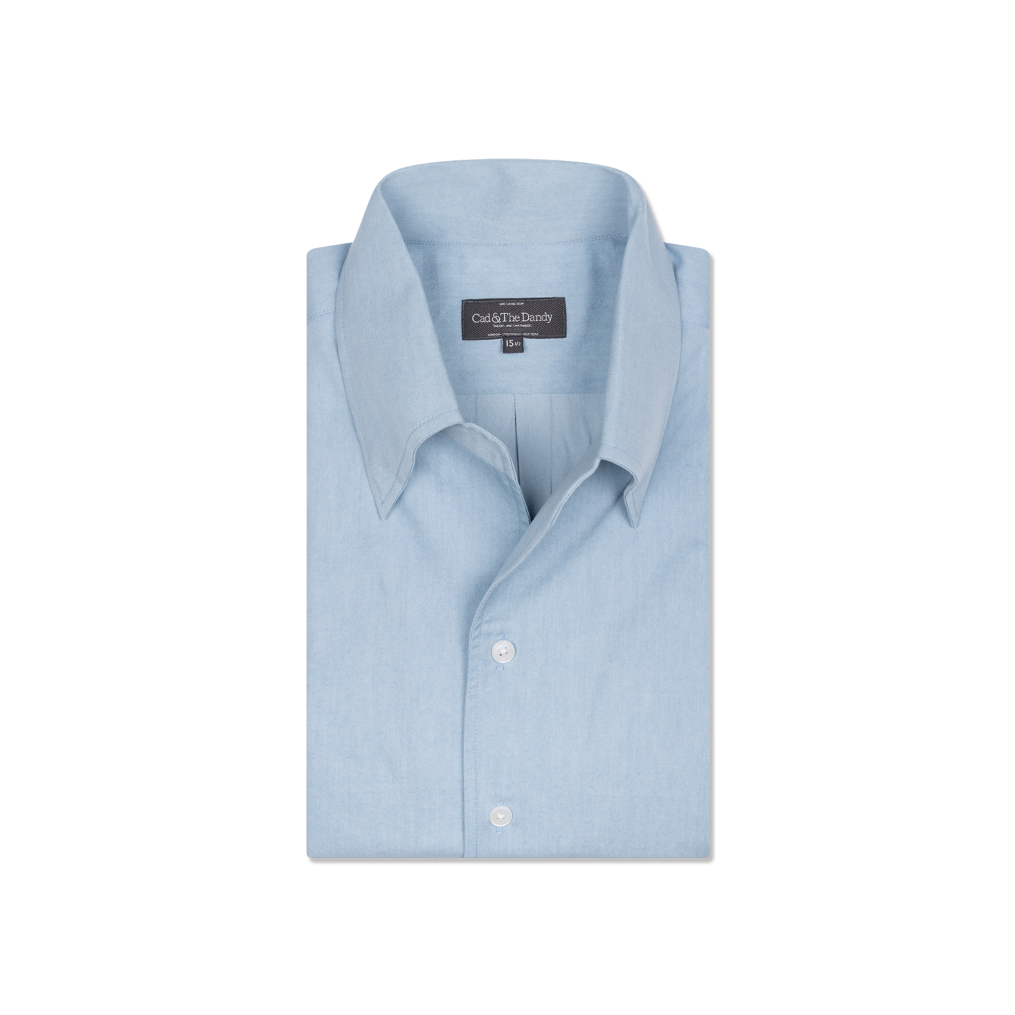 One Piece Collar Shirt In Light Wash