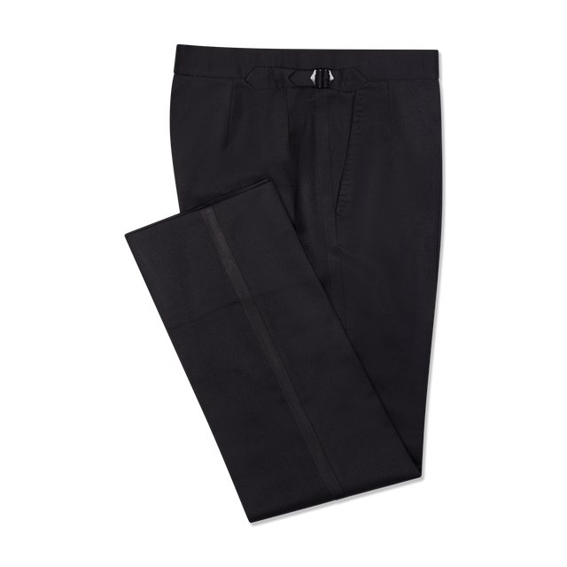 Separate Dinner Trouser in Black Twill