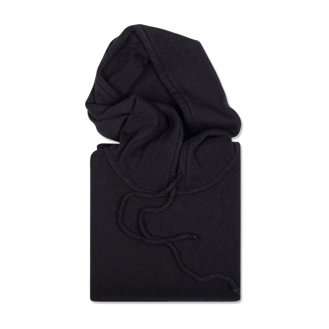 Hoodie in Black Cashmere
