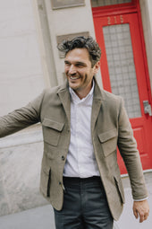 Button Down Collar Shirt In Flannel