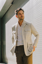 Button Down Collar Shirt In Flannel