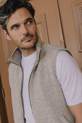 Knitted T Shirt In Chalk Merino Wool