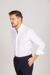 Button Down Collar Shirt In Seersucker