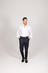 One Piece Collar Shirt In Linen