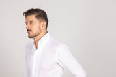 One Piece Collar Shirt In Linen