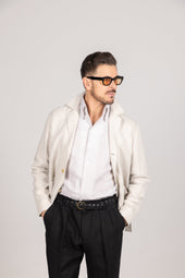 Painters Jacket In Natural Linen
