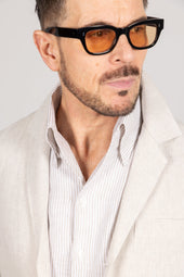 Painters Jacket In Natural Linen