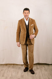 Cashmere Sleeveless Cardigan In Brown