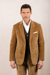 Cashmere Sleeveless Cardigan In Brown