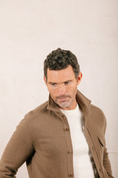 Knitted Shirt Jacket In