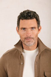 Knitted Shirt Jacket In