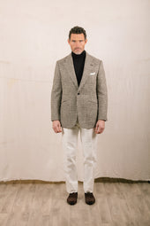 Roll Neck Jumper In Cashmere Silk