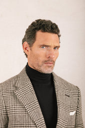 Roll Neck Jumper In Cashmere Silk