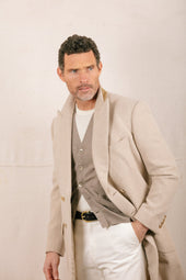 Cashmere Sleeveless Cardigan In