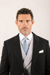 Double Breasted Wool Waistcoat In Dove