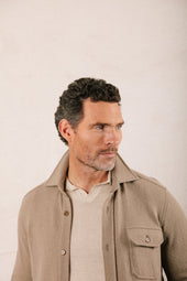 Knitted Shirt Jacket In