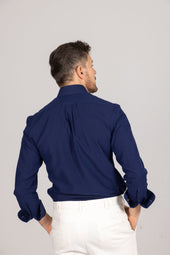 Button Down Collar Shirt In Seersucker