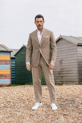 Pleat Front Trouser In High Twist Wool