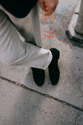 Pleat Front Trouser In High Twist Wool
