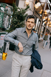 Workshirt In Herringbone Denim