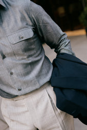 Workshirt In Herringbone Denim