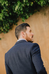 Single Breasted Notch Lapel Jacket In Anniversary Wool
