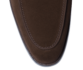 Cadogan Dark Brown Calf Suede