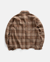 CALEB OVERSHIRT - FAWN / STAG BROWN / DUSTY RED / INDIGO / GOLDENRAY BRUSHED COTTON HERRINGBONE FLANNEL