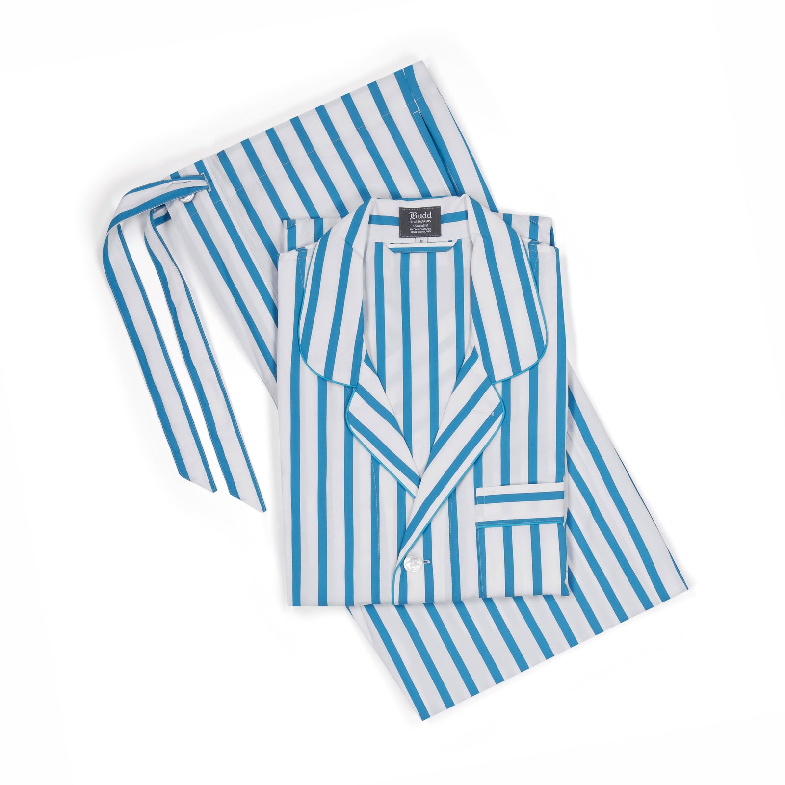 Tailored Fit Stripe Poplin Pyjamas In California