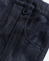CALISTO DOUBLE PLEATED BIG JEANS - 13 oz. RAW DENIM