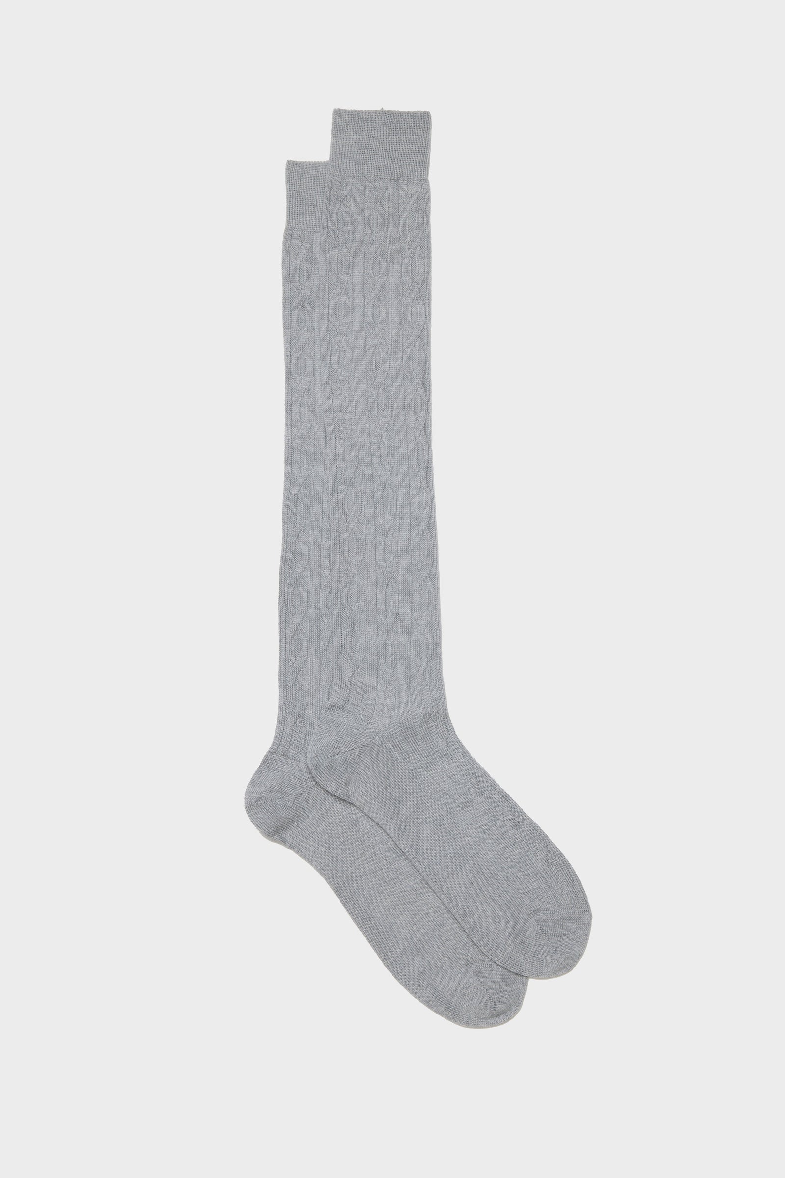 Calza Biagio Con Treccia Lana 90 Poliammide 10 Grey