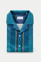 Silk Bowling Shirt Dragon Print