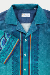 Silk Bowling Shirt Dragon Print