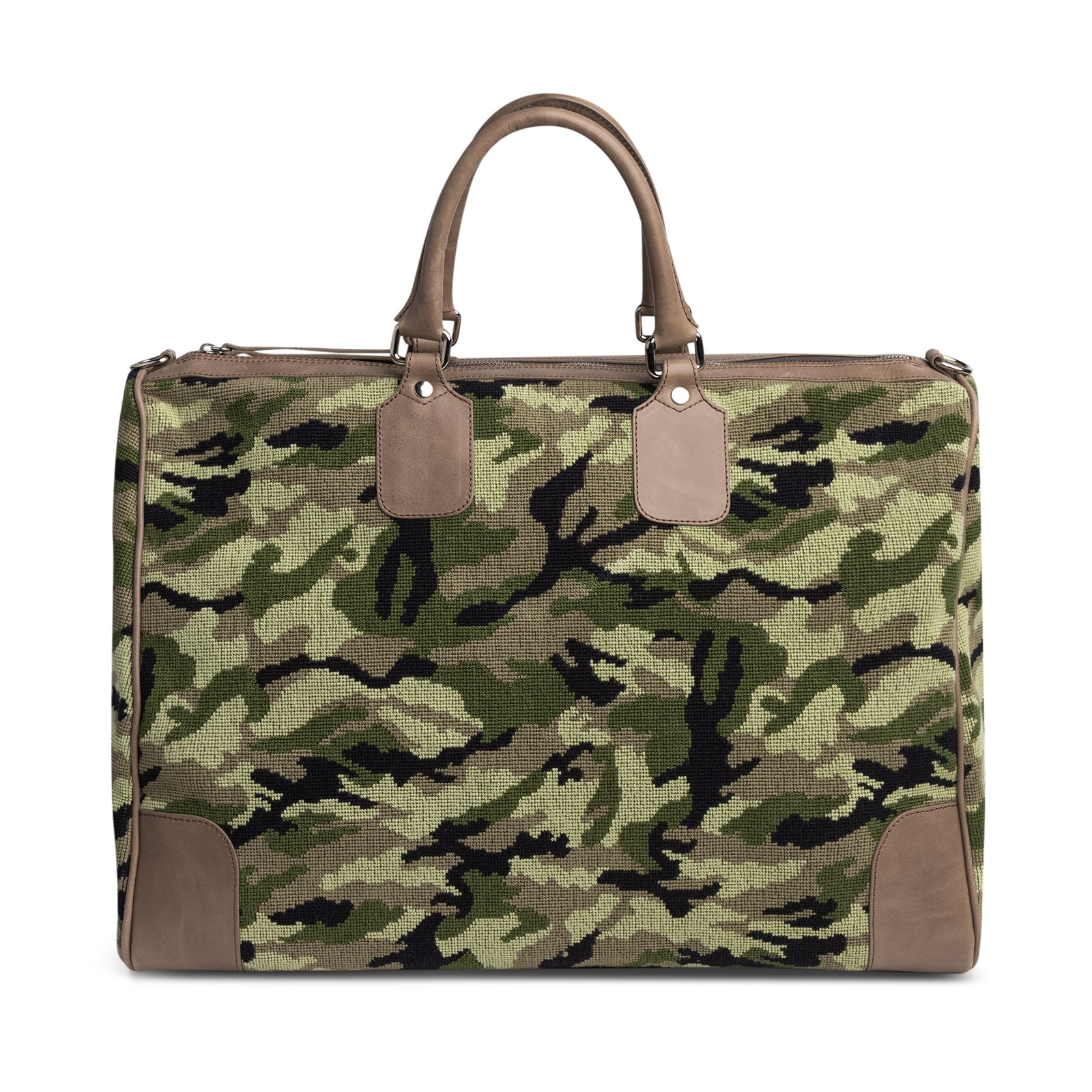 Camo Needlepoint Weekender